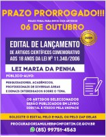 Prazo prorrogado para o lançamento de artigos científicos